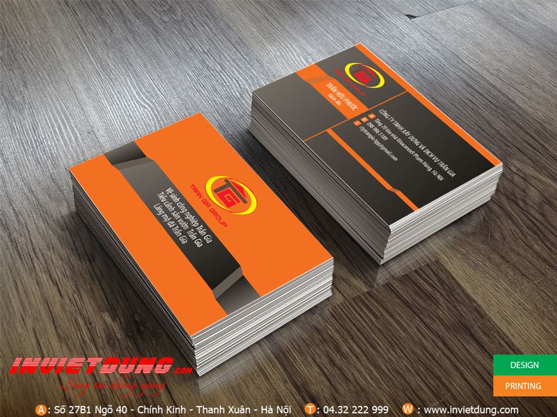 Mẫu card đẹp được invietdung.com thiết kế và in ấn tại Hà Nội